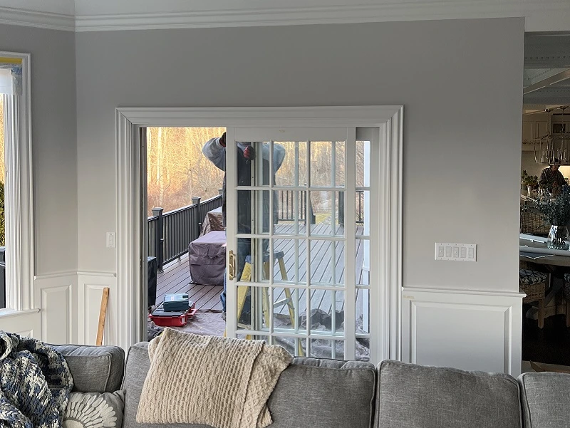 Wood sliding patio door replacement  project